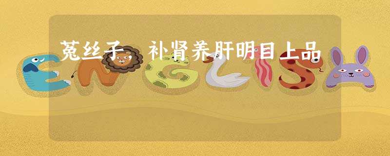 菟丝子,补肾养肝明目上品 菟丝子,补肾养肝明目上品