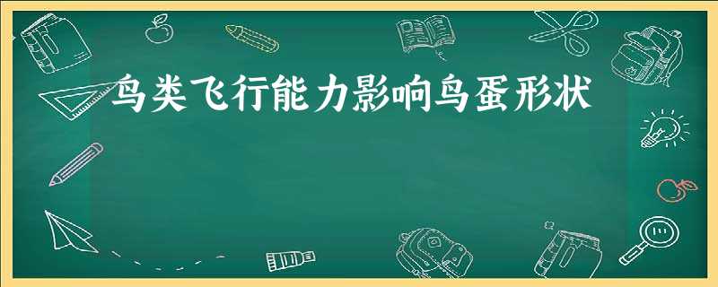 鸟类飞行能力影响鸟蛋形状 鸟类飞行能力影响鸟蛋形状