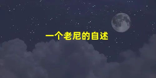 一个老尼的自述 一个老尼的自述