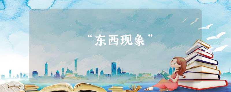“东西现象” “东西现象”