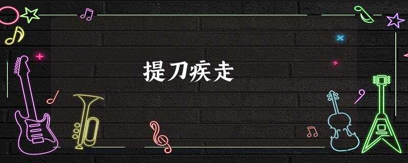 提刀疾走 提刀疾走