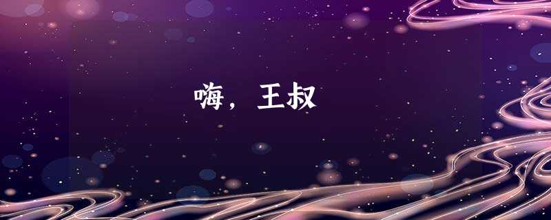 嗨,王叔 嗨,王叔