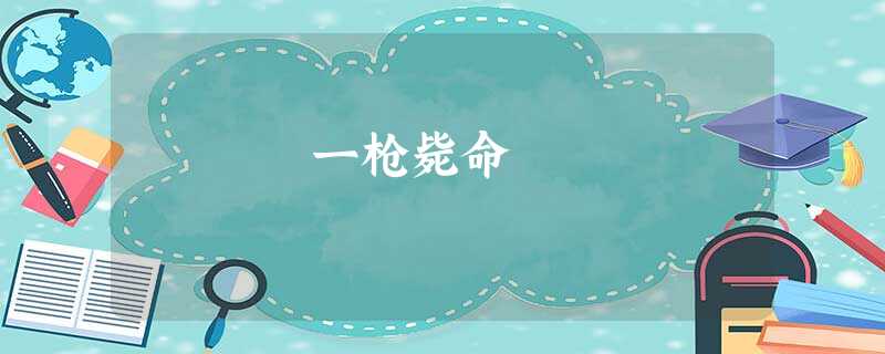 一枪毙命 一枪毙命
