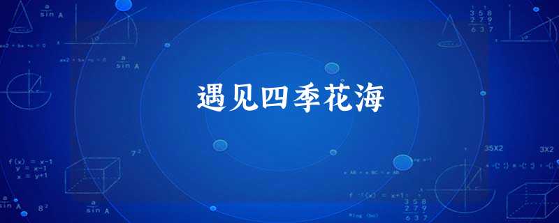 遇见四季花海 遇见四季花海