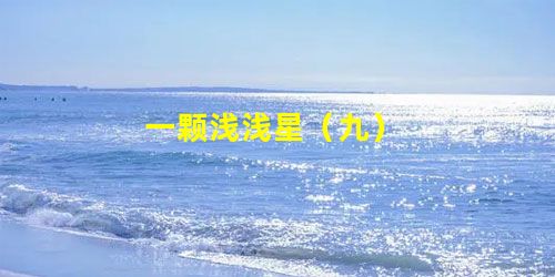 一颗浅浅星(九) 一颗浅浅星(九)