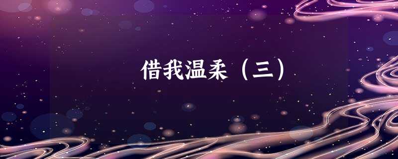 借我温柔(三) 借我温柔(三)