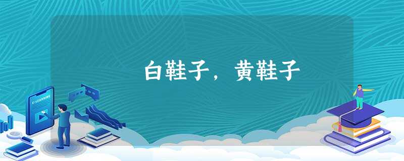 白鞋子,黄鞋子 白鞋子,黄鞋子