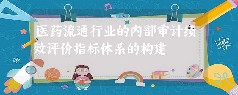 医药流通行业的内部审计绩效评价指标体系的构建 医药流通行业的内部审计绩效评价指标体系的构建