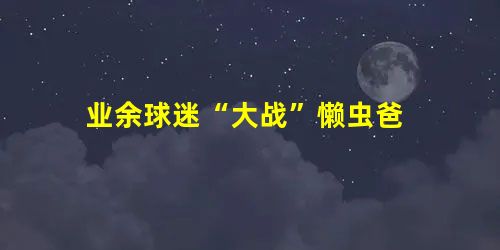 业余球迷“大战”懒虫爸 业余球迷“大战”懒虫爸