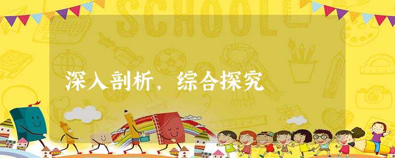 深入剖析,综合探究 深入剖析,综合探究