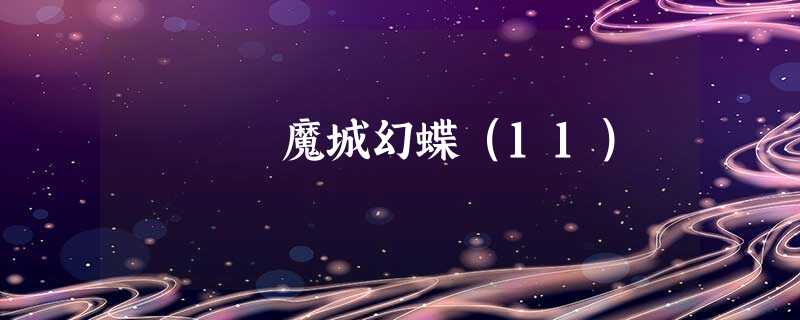 魔城幻蝶(11) 魔城幻蝶(11)