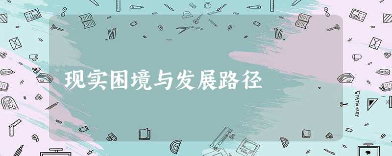 现实困境与发展路径 现实困境与发展路径