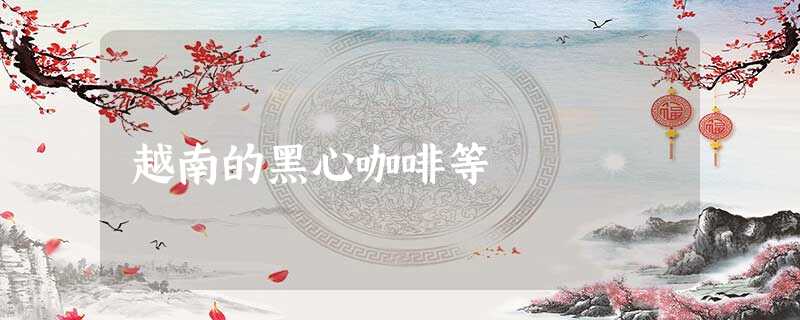 越南的黑心咖啡等 越南的黑心咖啡等