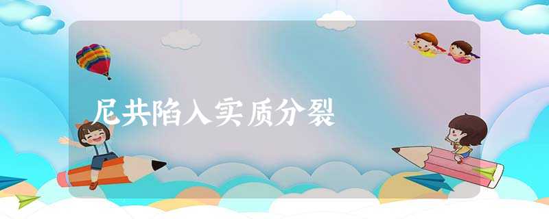 尼共陷入实质分裂 尼共陷入实质分裂