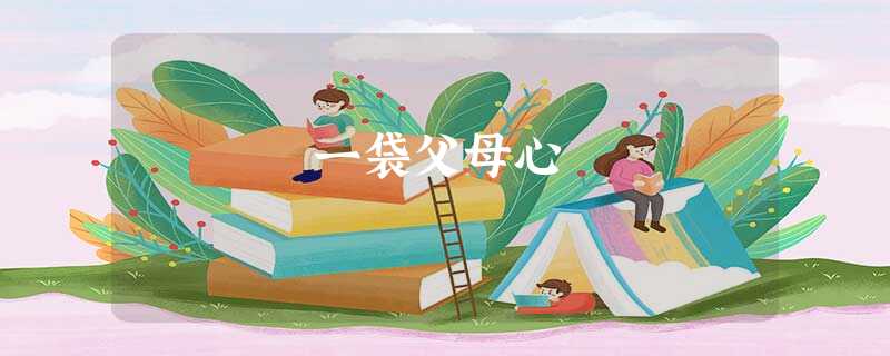 一袋父母心 一袋父母心