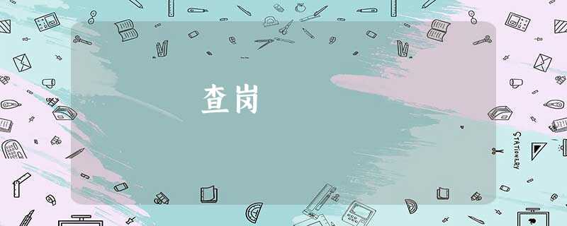 查岗 查岗