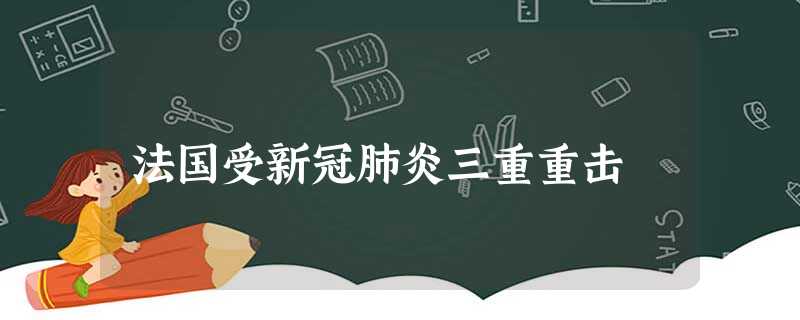 法国受新冠肺炎三重重击 法国受新冠肺炎三重重击