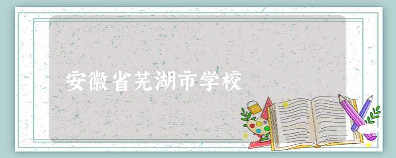 安徽省芜湖市学校 安徽省芜湖市学校