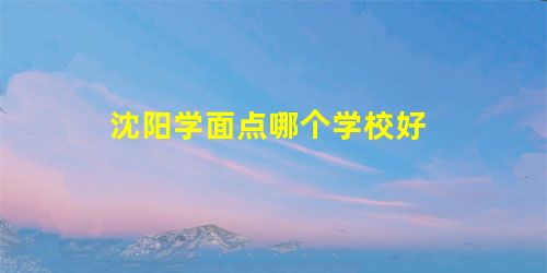 沈阳学面点哪个学校好 沈阳学面点哪个学校好