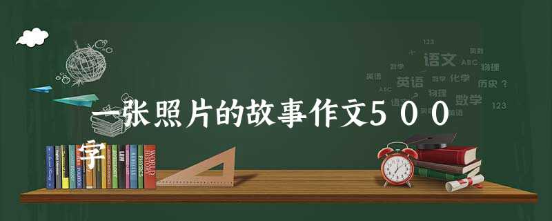 一张照片的故事作文500字 一张照片的故事作文500字