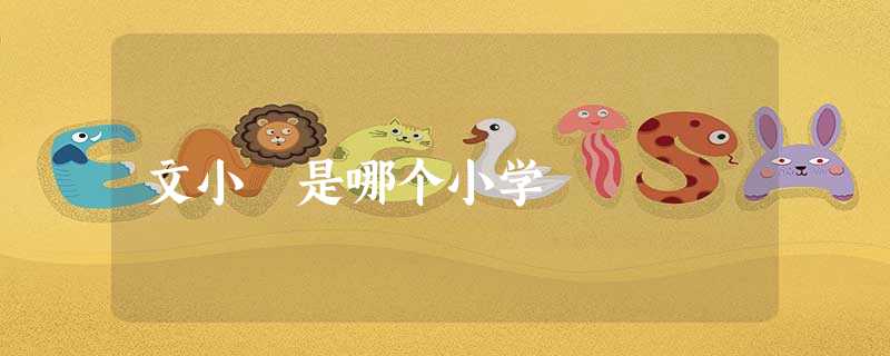 文小 是哪个小学 文小 是哪个小学