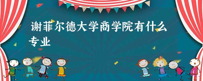谢菲尔德大学商学院有什么专业 谢菲尔德大学商学院有什么专业