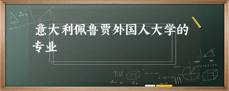意大利佩鲁贾外国人大学的专业 意大利佩鲁贾外国人大学的专业