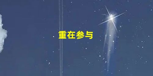 重在参与 重在参与