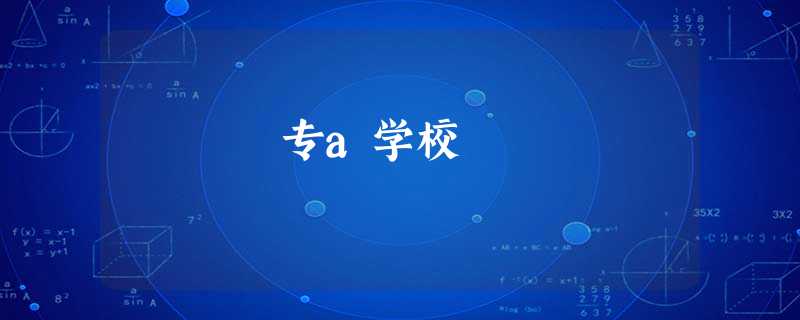 专a学校 专a学校