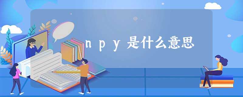 npy是什么意思 npy是什么意思