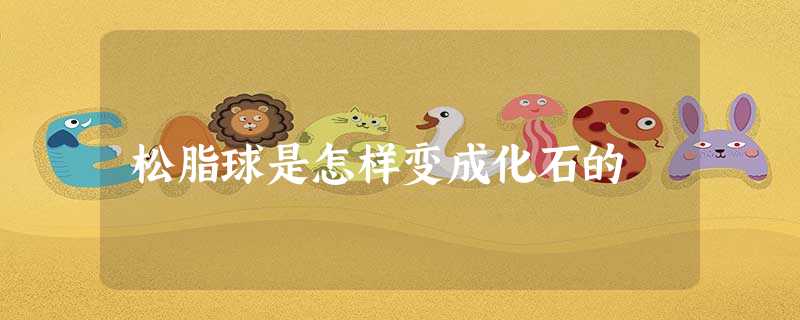松脂球是怎样变成化石的 松脂球是怎样变成化石的