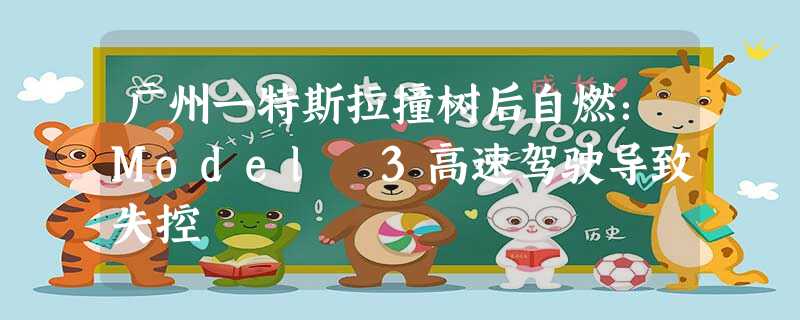 广州一特斯拉撞树后自燃:Model 3高速驾驶导致失控 广州一特斯拉撞树后自燃:Model 3高速驾驶导致失控