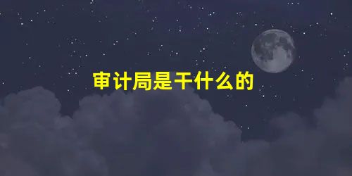 审计局是干什么的 审计局是干什么的