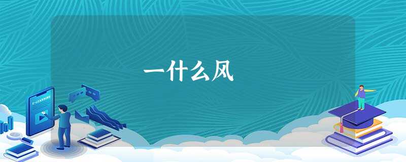 一什么风 一什么风