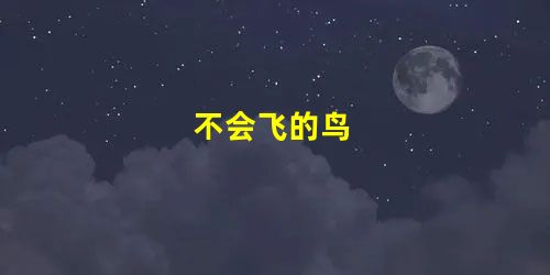 不会飞的鸟 不会飞的鸟