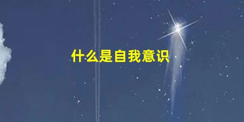 什么是自我意识 什么是自我意识