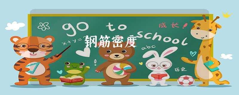 钢筋密度 钢筋密度