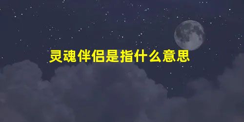 灵魂伴侣是指什么意思 灵魂伴侣是指什么意思