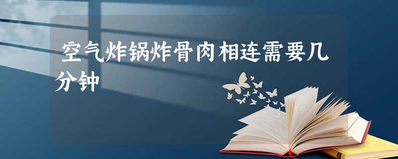 空气炸锅炸骨肉相连需要几分钟 空气炸锅炸骨肉相连需要几分钟