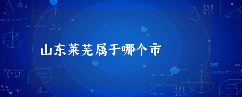 山东莱芜属于哪个市 山东莱芜属于哪个市