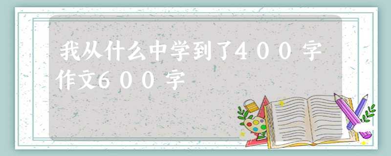 我从什么中学到了400字作文600字 我从什么中学到了400字作文600字