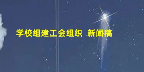 学校组建工会组织 新闻稿 学校组建工会组织 新闻稿