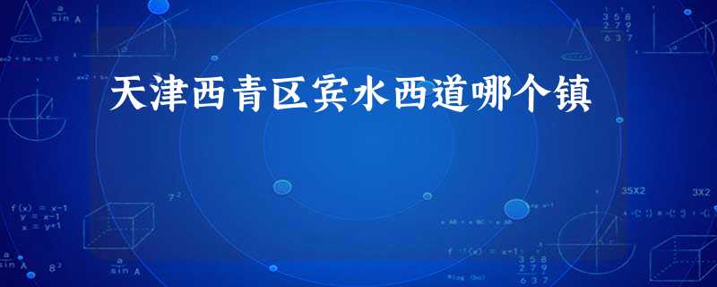 天津西青区宾水西道哪个镇 天津西青区宾水西道哪个镇