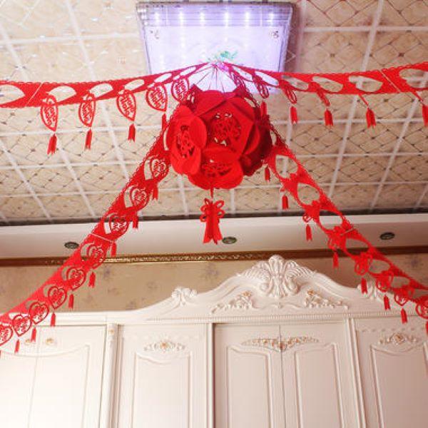 无纺布婚房拉花图片