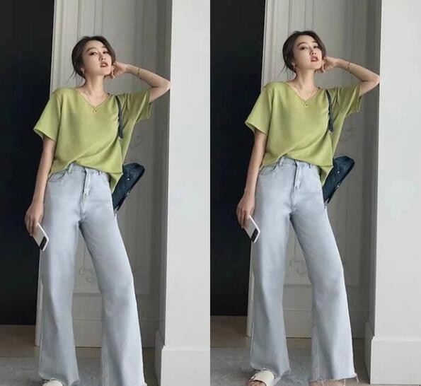 绿色的衣服配什么颜色的裤子好看