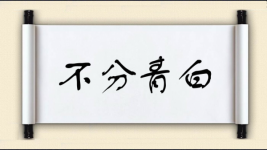 不分青白图片