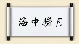 海中捞月图片