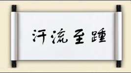 汗流至踵图片