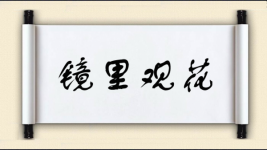 镜里观花图片