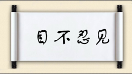 目不忍见图片